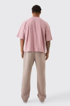 Oversized Extended Neck Boxy Heavyweight T-shirt | UK^boohooMAN Online