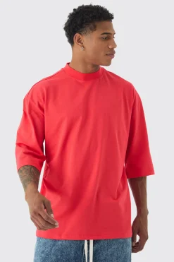Oversized Extended Neck Back World Graphic T-shirt | UK^boohooMAN Hot