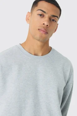 boohooMAN Oversized Extended Neck Basic Sweatshirt | UK| Hoodies & Sweatshirts