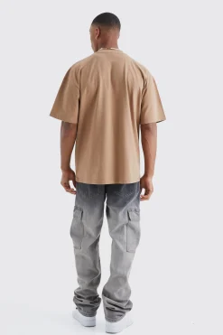 Oversized Extended Neck Heavyweight T-shirt | UK^boohooMAN Sale