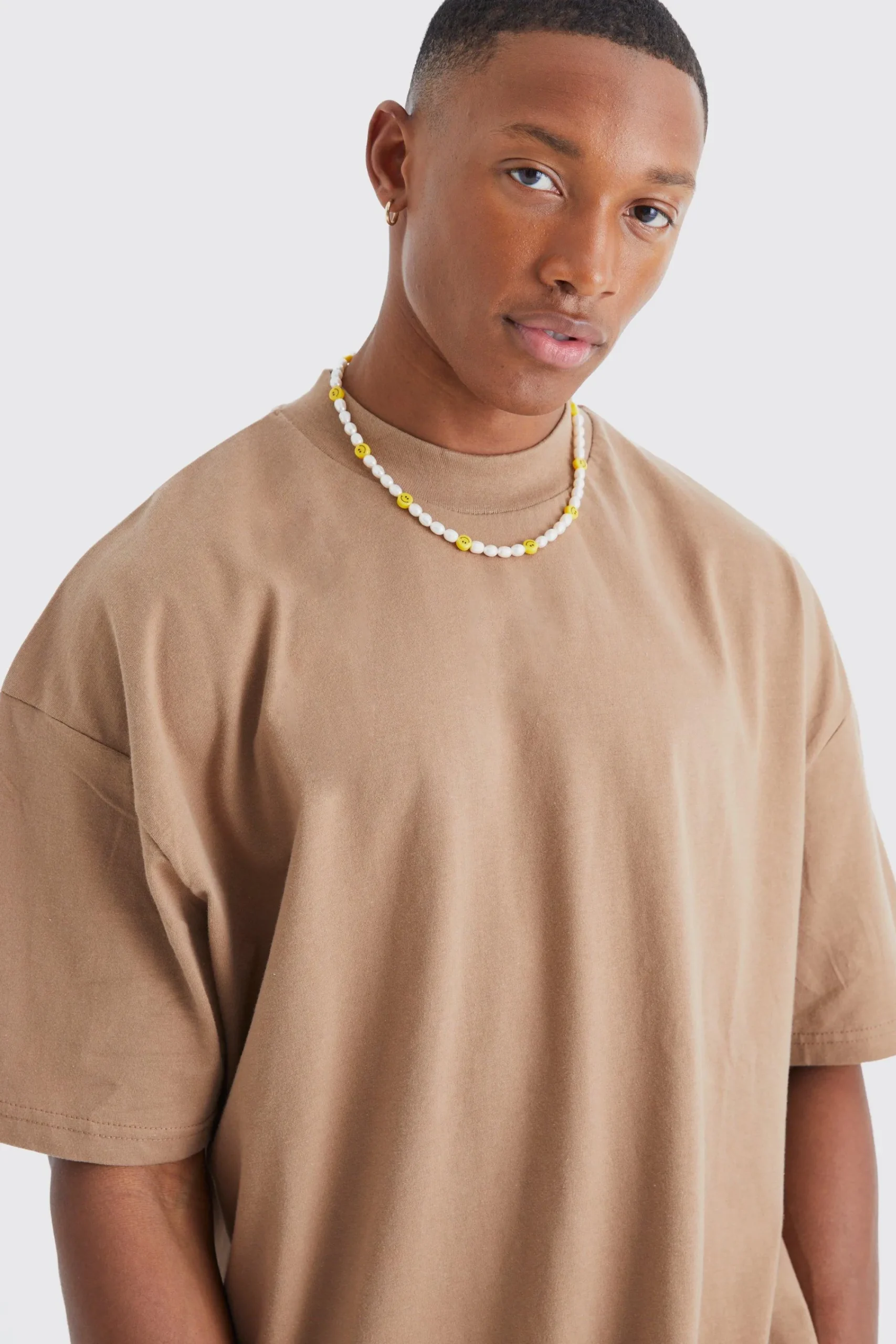 Oversized Extended Neck Heavyweight T-shirt | UK^boohooMAN Sale