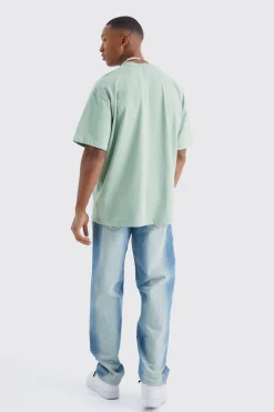 Oversized Extended Neck Heavyweight T-shirt | UK^boohooMAN Best