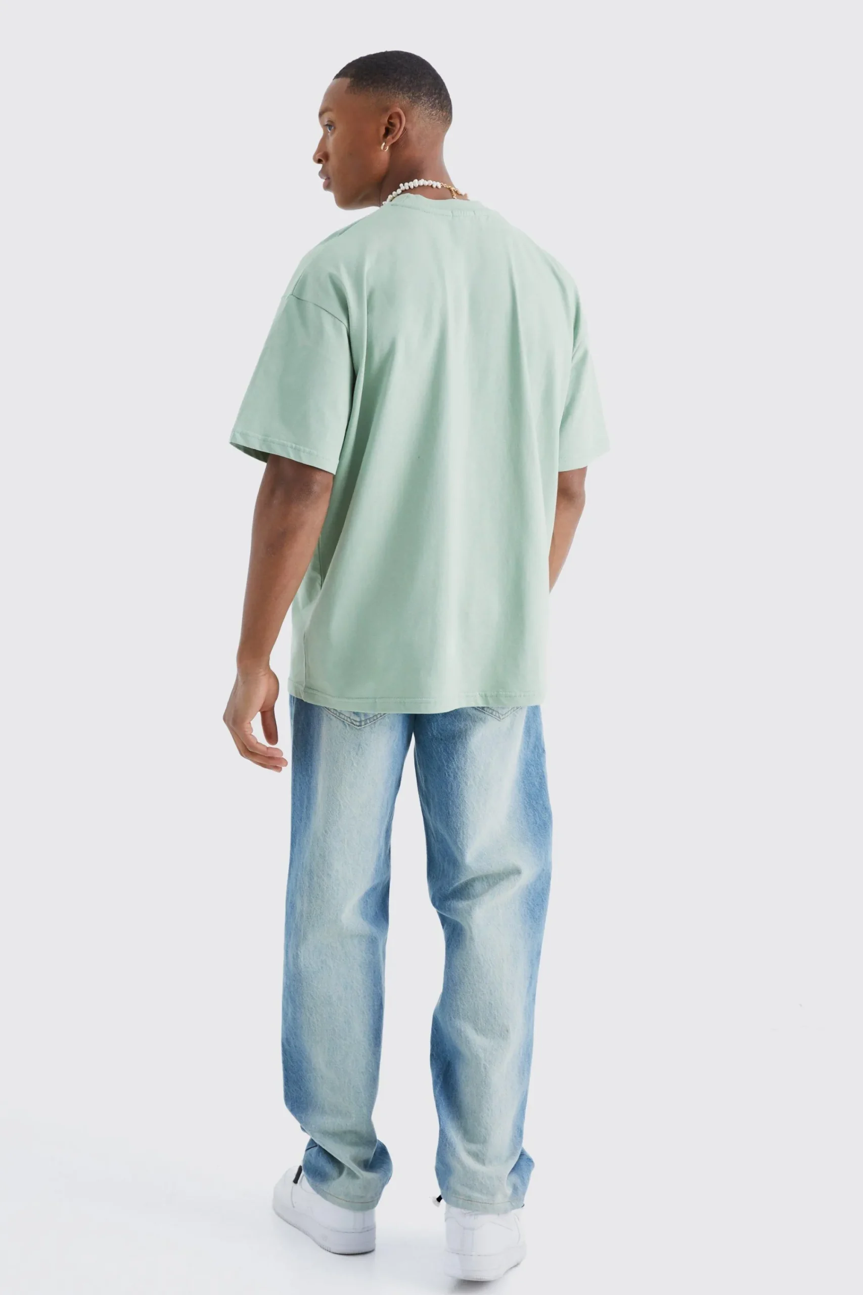 Oversized Extended Neck Heavyweight T-shirt | UK^boohooMAN Best