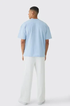 Oversized Extended Neck Heavyweight T-shirt | UK^boohooMAN