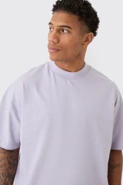 Oversized Extended Neck Heavyweight T-shirt | UK^boohooMAN Best