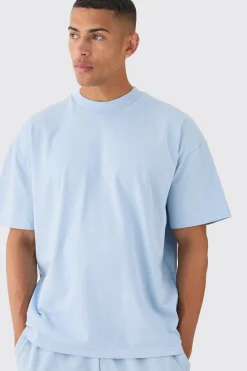 boohooMAN Oversized Extended Neck Heavy T-Shirt And Jogger Set | UK| Sets & Co-Ords