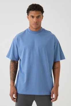 Oversized Extended Neck Heavy T-shirt | UK^boohooMAN Clearance