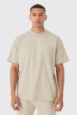 Oversized Extended Neck Heavyweight T-shirt | UK^boohooMAN Discount