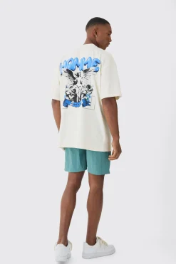 boohooMAN Oversized Extended Neck Homme T-shirt & Swim Short Set | UK| Sets & Co-Ords|Tracksuits