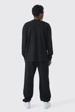 Oversized Extended Neck Heavyweight Long Sleeve T-shirt | UK^boohooMAN Discount