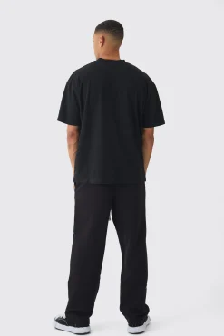 Oversized Extended Neck Heavyweight M Branded T-shirt | UK^boohooMAN Best