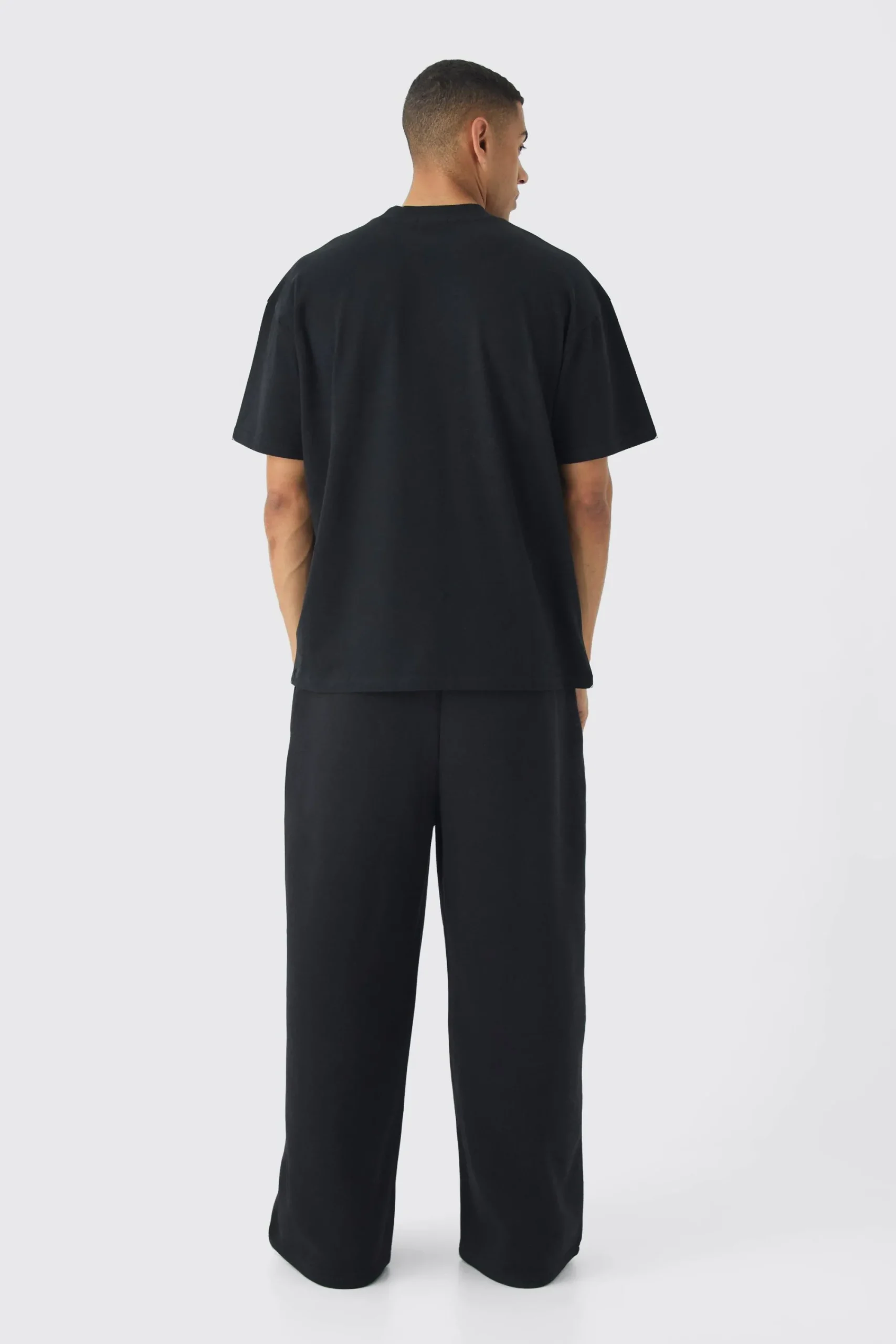 Oversized Extended Neck Heavyweight Woven Tab T-shirt | UK^boohooMAN Hot