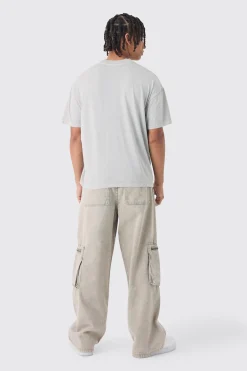 Oversized Extended Neck Homme Print T-Shirt | UK^boohooMAN Hot