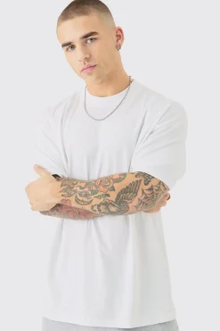 Oversized Extended Neck Mask Graphic Back Print T-shirt | UK^boohooMAN Clearance