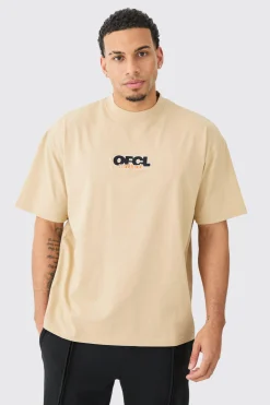Oversized Extended Neck OFCL T-shirt | UK^boohooMAN New