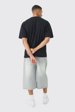 Oversized Extended Neck Piano To The World T-Shirt | UK^boohooMAN