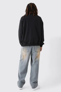 boohooMAN Oversized Extended Neck Sweatshirt | UK| Hoodies & Sweatshirts