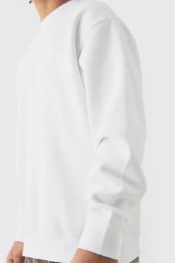 boohooMAN Oversized Extended Neck Sweatshirt | UK| Hoodies & Sweatshirts