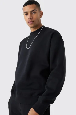 boohooMAN Oversized Extended Neck Sweatshirt | UK| Hoodies & Sweatshirts