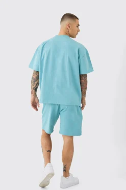 Oversized Extended Neck Super Heavyweight T-shirt | UK^boohooMAN Hot