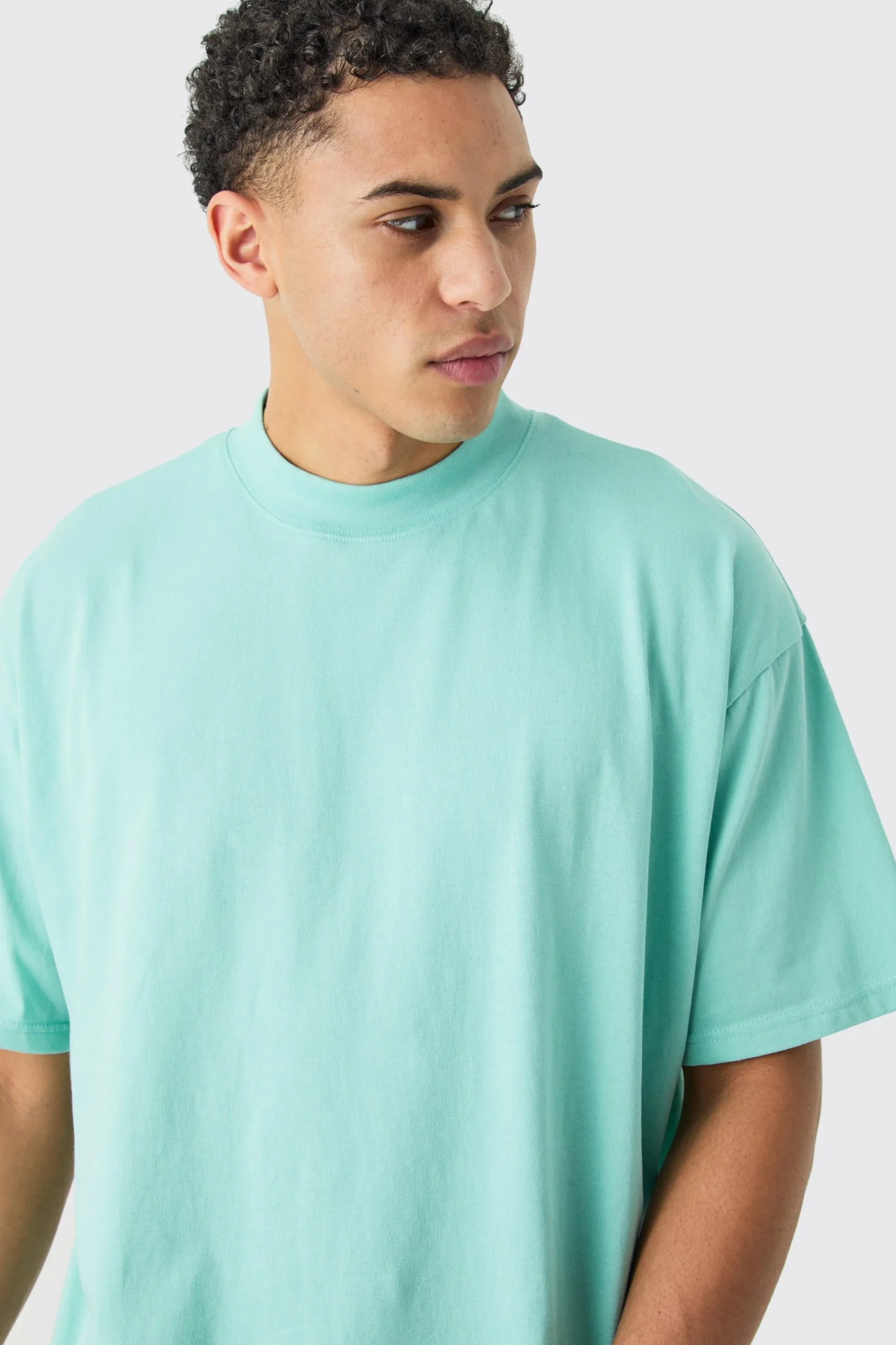 Oversized Extended Neck T-shirt | UK^boohooMAN