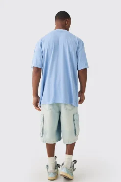 Oversized Extended Neck Tiger Graphic T-shirt | UK^boohooMAN Clearance