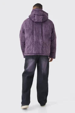 boohooMAN Oversized Extreme Padded Washed Hooded Puffer Coat In | UK| Coats & Jackets