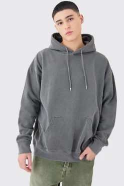 boohooMAN Oversized Fall Out Boy Band License Wash Hoodie | UK| Hoodies & Sweatshirts