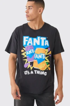 Oversized Fanta License T-shirt | UK^boohooMAN Clearance