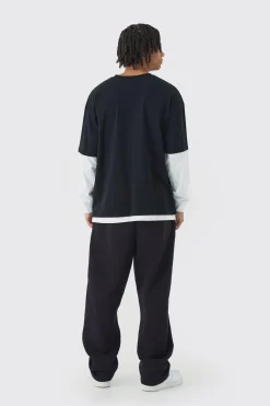Oversized Faux Layer T-Shirt | UK^boohooMAN Discount
