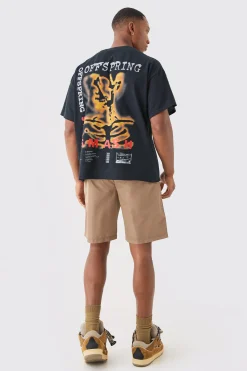Oversized Fit The Offspring Band Boxy License T-shirt | UK^boohooMAN New