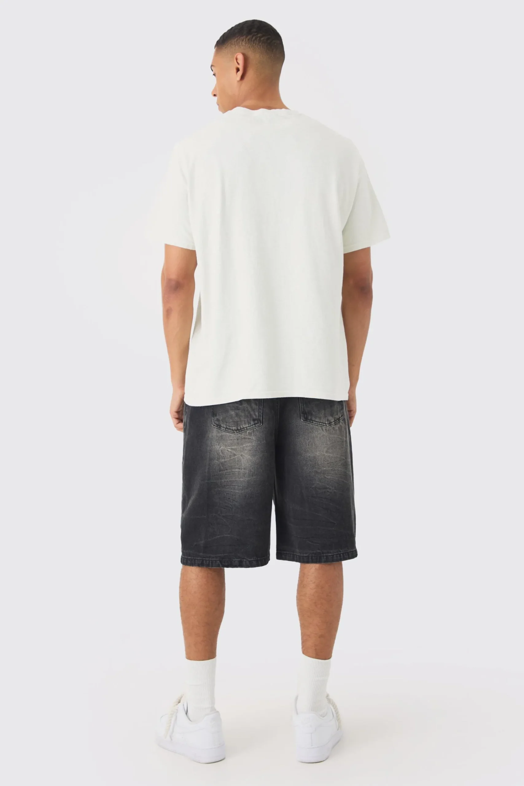 Oversized Floral Drawing Print Wash T-shirt | UK^boohooMAN Discount