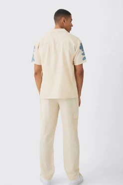 boohooMAN Oversized Floral Print Soft Twill Shirt | UK| Shirts