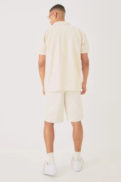 boohooMAN Oversized Flower Open Stitch Shirt | UK| Shirts