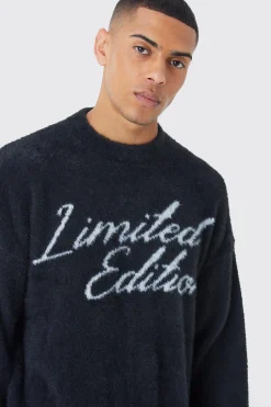 boohooMAN Oversized Fluffy Limited Edition Knitted Jumper | UK| Knitwear
