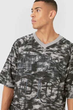 Oversized Football World Class Abstract Concrete T-shirt | UK^boohooMAN Outlet