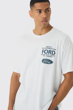 Oversized Ford License Print T-Shirt | UK^boohooMAN Online
