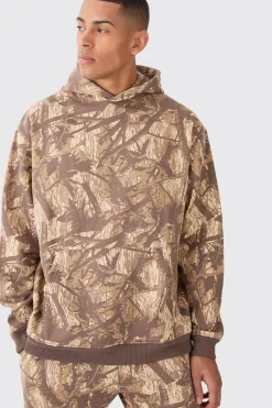boohooMAN Oversized Forest Camo Hoodie | UK| Hoodies & Sweatshirts