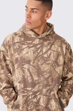 boohooMAN Oversized Forest Camo Hoodie | UK| Hoodies & Sweatshirts