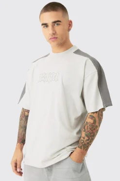 Oversized Gothic BM Applique T-shirt | UK^boohooMAN Outlet