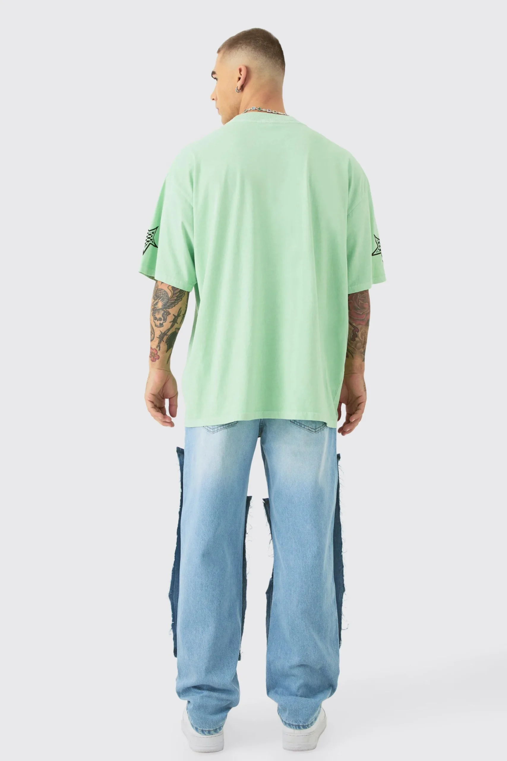 Oversized Graffiti Car Graphic Wash T-shirt | UK^boohooMAN Discount