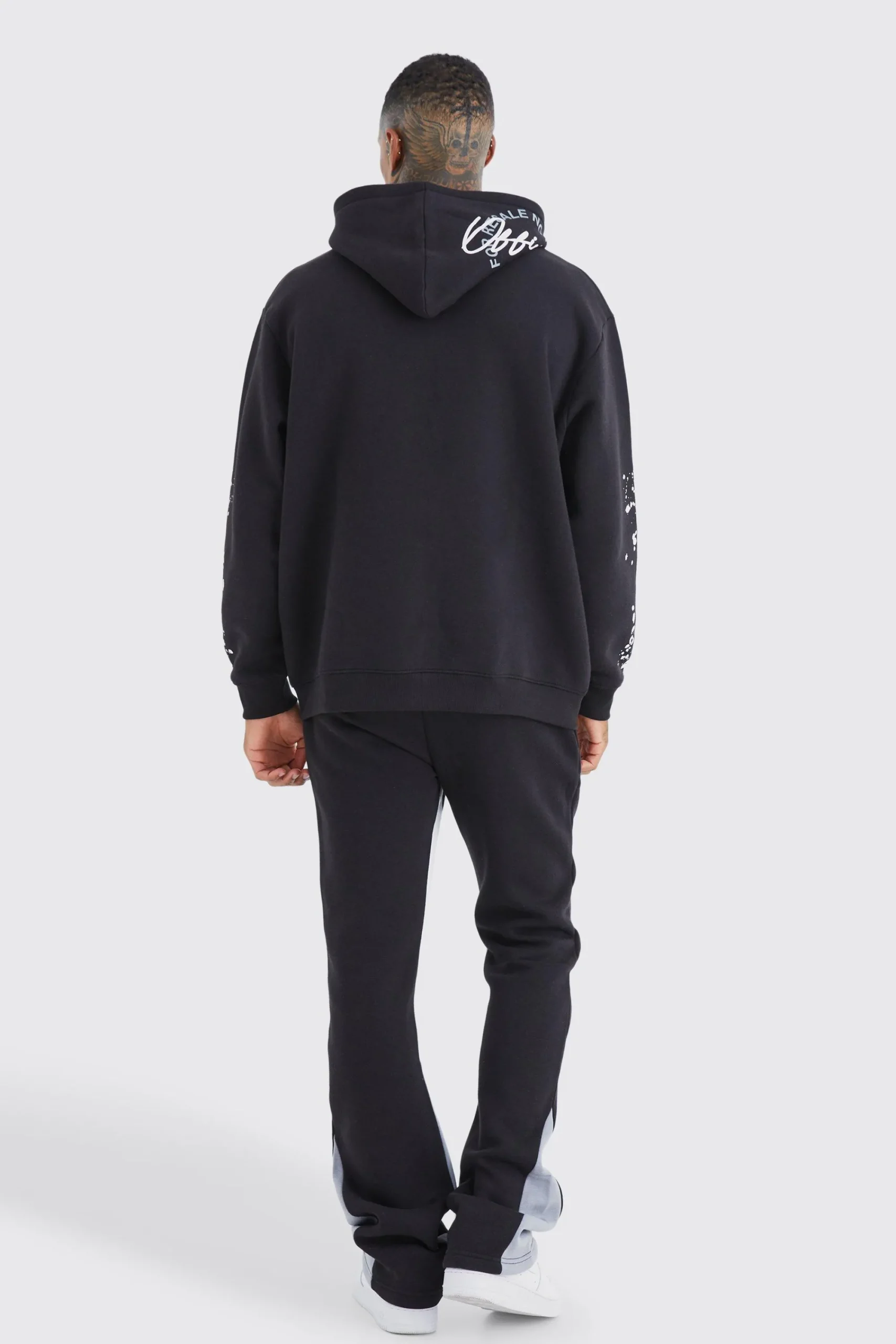 boohooMAN Oversized Graffiti Paint Splatter Hoodie | UK| Hoodies & Sweatshirts