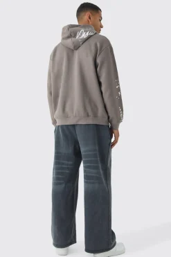 boohooMAN Oversized Graffiti Paint Splatter Hoodie | UK| Hoodies & Sweatshirts