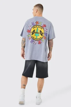 Oversized Greatful Dead Band Wash License T-shirt | UK^boohooMAN Outlet