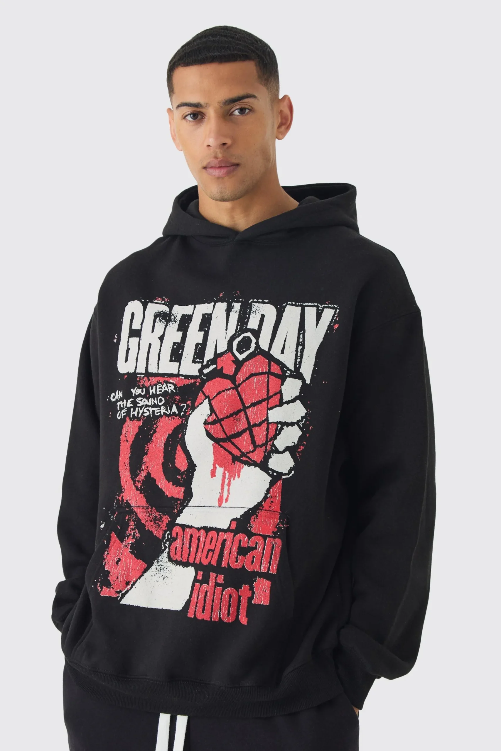 boohooMAN Oversized Green Day License Print Hoodie | UK| Hoodies & Sweatshirts