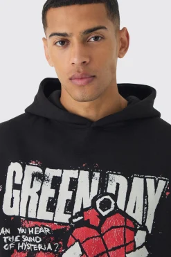 boohooMAN Oversized Green Day License Print Hoodie | UK| Hoodies & Sweatshirts