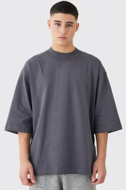 Oversized Half Sleeve Heavy Layed On Neck Carded T-shirt | UK^boohooMAN Discount