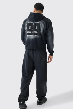 boohooMAN Oversized Heavy Washed Jogger | UK| Trousers|Joggers