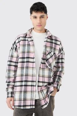 boohooMAN Oversized Heavy Weight Check Overshirt | UK| Shirts