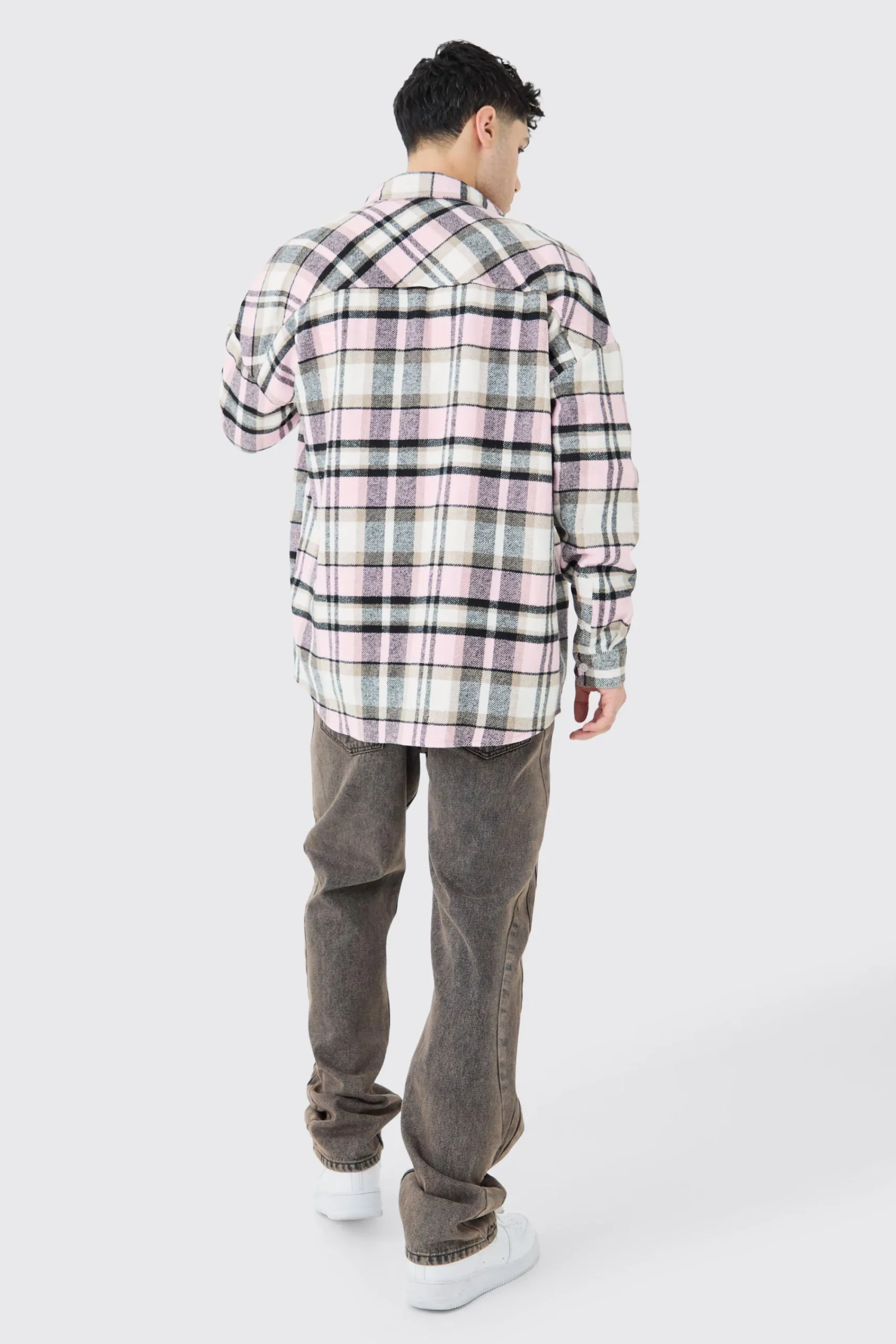 boohooMAN Oversized Heavy Weight Check Overshirt | UK| Shirts